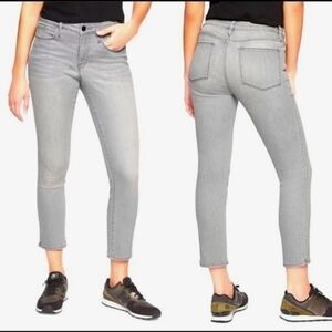 Athleta Sculptek Gray Wash Skinny Jeans Crop Size 4